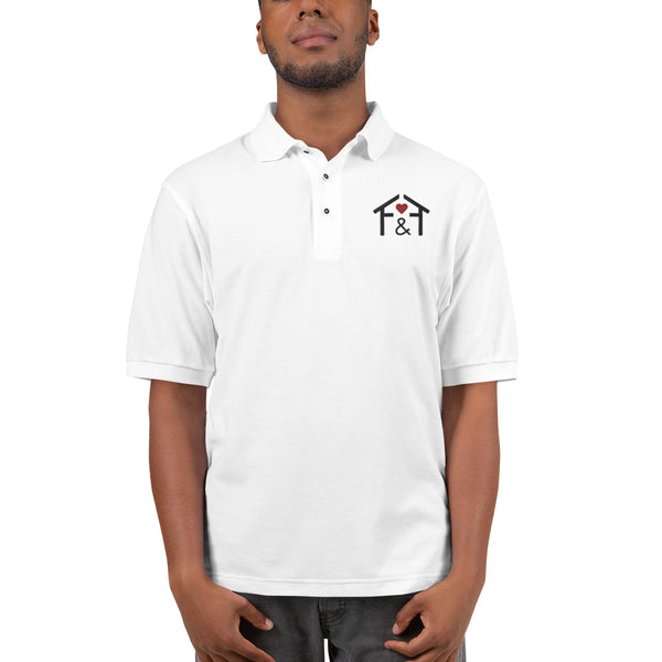 F&F "Home" Men's Classic Embroidered Polo Light